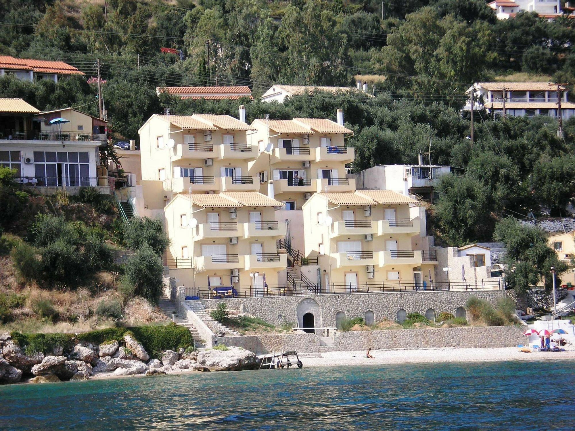Glyfa Beach Villas Barbati Bagian luar foto